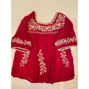 Raj Pink Embroidered Top